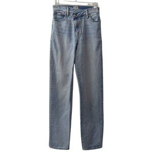 Madewell x Molly Dickson Crossover Baggy Straight Jeans Womens 23 Light Wash